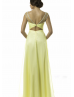 Rhinestone Beaded Ruched Chiffon Sparkly Prom Dress